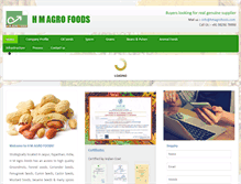 Tablet Screenshot of hmagrofoods.com